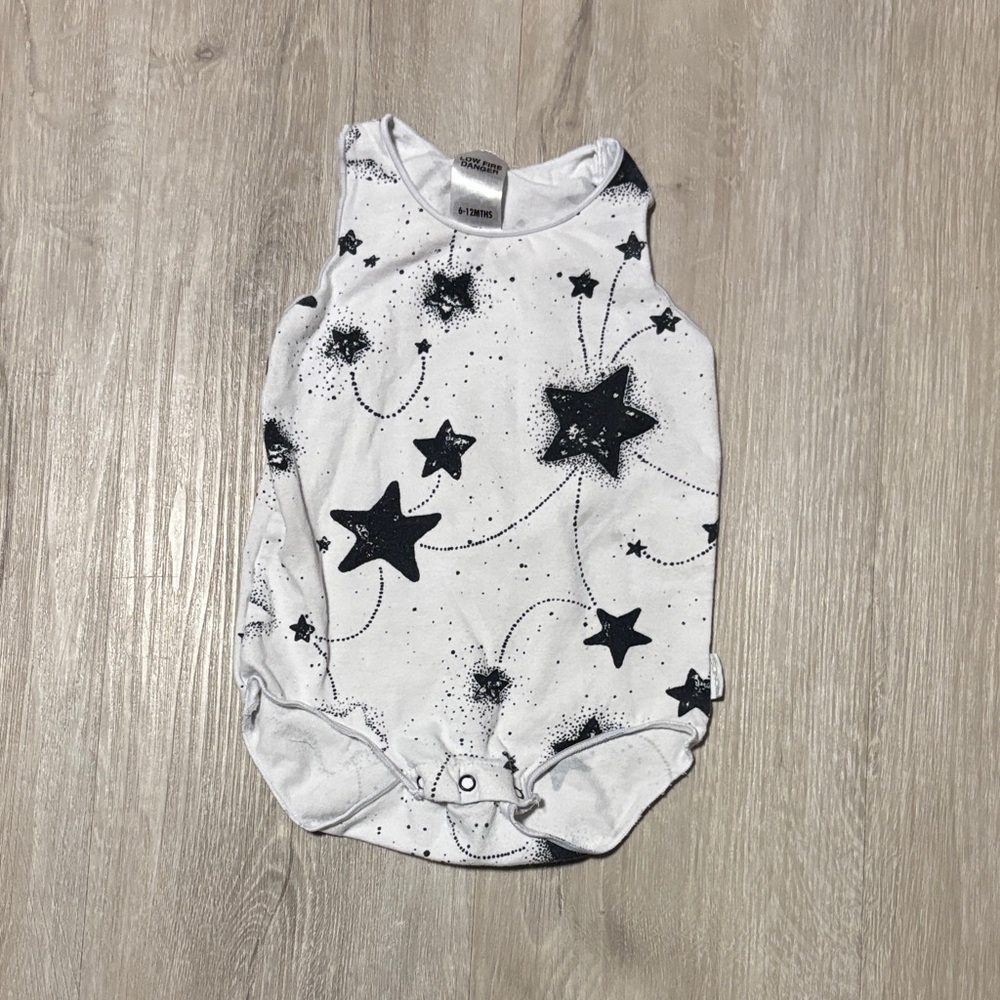 Bonds‎ Black and White Star Bodysuit